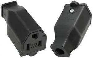 2-Pack US Standard 3 Prong Female socket Nema 5-15R DIY Power Converter Travel Plug Adapter,US Female connector, NEMA 5-15R Receptacle US DIY Grounding Rewireable Power Plug 2-Pack US Standard 3 Prong Female socket Nema 5-15R DIY Power Converter Travel Plug Adapter,US Female connector, NEMA 5-15R Receptacle US DIY Grounding Rewireable Power Plug
