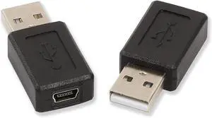 2 Pack USB A Male to Mini USB Female Converter Connecter Adapter,USB 2.0 A Male to Mini USB Female Converter Adapter Adaptor 2 Pack USB A Male to Mini USB Female Converter Connecter Adapter,USB 2.0 A Male to Mini USB Female Converter Adapter Adaptor