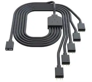 1-to-5 ARGB Splitter Cable / 5V - Support 3-pin Addressable RGB - LED Sync Cable for MasterFan/MasterLiquid ARGB Series Support(ARGB 1-to-5 Splitter) 1-to-5 ARGB Splitter Cable / 5V - Support 3-pin Addressable RGB - LED Sync Cable for MasterFan/MasterLiquid ARGB Series Support(ARGB 1-to-5 Splitter)