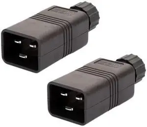 (5 Pack) IEC C20 Male Connector Electrical Adapter, DIY IEC320 C20 Rewireable Power Plug 3 Prong Adapter Power Converters 10A/250V (5 Pack) IEC C20 Male Connector Electrical Adapter, DIY IEC320 C20 Rewireable Power Plug 3 Prong Adapter Power Converters 10A/250V