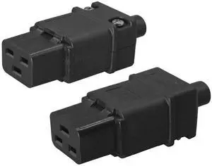 2 Pack IEC 320 C19 Rewirable Power Plug Adapter, DIY IEC C19 AC Plug Connector, 16A 250V, Black 2 Pack IEC 320 C19 Rewirable Power Plug Adapter, DIY IEC C19 AC Plug Connector, 16A 250V, Black