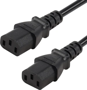 C13 to C13 Power Extension Cord, IEC 320 C13 Female to C13 Female Computer Power Cord, C13 C14 Cable, IEC C14 Extender, IEC Cable, 2500W, 17AWG, 5ft/1.5m C13 to C13 Power Extension Cord, IEC 320 C13 Female to C13 Female Computer Power Cord, C13 C14 Cable, IEC C14 Extender, IEC Cable, 2500W, 17AWG, 5ft/1.5m