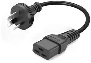 Heavy Duty Au to C19 Power Cord, 3 Prong Australia/New Zealand AS3112 Plug to IEC 320 C19 Power Cable,16AWG,3ft/1m Heavy Duty Au to C19 Power Cord, 3 Prong Australia/New Zealand AS3112 Plug to IEC 320 C19 Power Cable,16AWG,3ft/1m