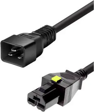 C20 to HVDC3 Power Cord for 16800 Series, HVDC3 Plug to IEC320C20 SJT 16AWG,10ft/3m,IEC C20 Straight Male to HVDC 3 Straight Female PDU Power Cable C20 to HVDC3 Power Cord for 16800 Series, HVDC3 Plug to IEC320C20 SJT 16AWG,10ft/3m,IEC C20 Straight Male to HVDC 3 Straight Female PDU Power Cable
