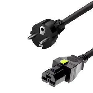 Eu Schuko to HVDC3 Power Cord for 16800 Series, HVDC3 Plug to European CEE7/7 Schuko SJT 16AWG,10ft/3m,Euro Schuko Straight Male to HVDC 3 Straight Female PDU Power Cable Eu Schuko to HVDC3 Power Cord for 16800 Series, HVDC3 Plug to European CEE7/7 Schuko SJT 16AWG,10ft/3m,Euro Schuko Straight Male to HVDC 3 Straight Female PDU Power Cable