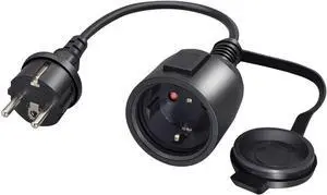 CEE7/7 European Schuko EU Extension Cord Outdoor with Waterproof Cover, Euro CEE 7/7 European Extension Cord Extender, EU Extension Cable Euro Standard Extension Cable (1ft/0.3m) CEE7/7 European Schuko EU Extension Cord Outdoor with Waterproof Cover, Euro CEE 7/7 European Extension Cord Extender, EU Extension Cable Euro Standard Extension Cable (1ft/0.3m)