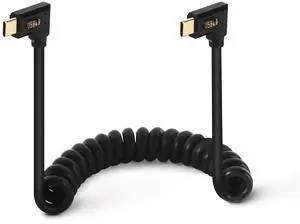 USB 4.0 Type C Male to Male Coiled Cable, Bidirectional 40Gbps, 240W PD Charging, 8K@60Hz Video, Left/Right to Left/Right Angle Spring Spiral Cord for Thunderbolt 4/3, Smartphone, Laptop, Monitor,4ft USB 4.0 Type C Male to Male Coiled Cable, Bidirectional 40Gbps, 240W PD Charging, 8K@60Hz Video, Left/Right to Left/Right Angle Spring Spiral Cord for Thunderbolt 4/3, Smartphone, Laptop, Monitor,4ft