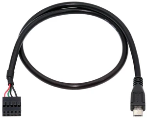 2-Pack USB 2.0 Motherboard 9pin 10pin Header to Micro USB 5Pin Cable 1.6ft/50cm for Mini Monitor Sensor Panel Camera 2-Pack USB 2.0 Motherboard 9pin 10pin Header to Micro USB 5Pin Cable 1.6ft/50cm for Mini Monitor Sensor Panel Camera