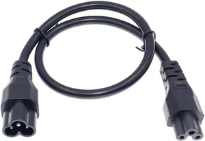 IEC C5 to C6 Short Power Cord 1 Foot, IEC320 C6 Male to C5 Female Power Extension Cord for PDU UPS, IEC Power Cable,Computer Power Cord,18AWG,1ft/0.3m IEC C5 to C6 Short Power Cord 1 Foot, IEC320 C6 Male to C5 Female Power Extension Cord for PDU UPS, IEC Power Cable,Computer Power Cord,18AWG,1ft/0.3m