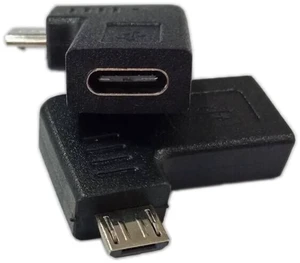 2-Pack USB C Adapter, Micro USB Male to USB Type C Female Data Sync & Charging Converter for Phones, Computers, Tablets (90 Degree Elbow Plug) 2-Pack USB C Adapter, Micro USB Male to USB Type C Female Data Sync & Charging Converter for Phones, Computers, Tablets (90 Degree Elbow Plug)