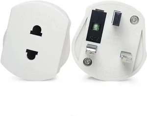 (2 Pack) Shaver Plug Adaptor Shaving Toothbrush Adapter Epilators Bathroom UK to 2 Pin 3 Pin Power Converter, 1A/250V,White,Style 2 (2 Pack) Shaver Plug Adaptor Shaving Toothbrush Adapter Epilators Bathroom UK to 2 Pin 3 Pin Power Converter, 1A/250V,White,Style 2