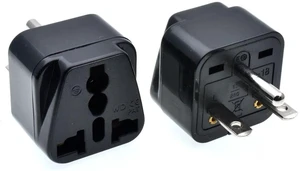 2-Pack Black NEMA 6-20P Universal Travel Plug Adapter110-250V 15A,Universal World to North American US NEMA 6-20P Electrical Adapter Power Converter 2-Pack Black NEMA 6-20P Universal Travel Plug Adapter110-250V 15A,Universal World to North American US NEMA 6-20P Electrical Adapter Power Converter