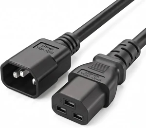IEC C14 to C21 Heavy Duty Power Cord Plug,Black Color-Coded Connectors IEC 320 C14 to C21(C19) Computer Power Cable Replacement,16 Gauge Power Cord, 6ft/1.8m IEC C14 to C21 Heavy Duty Power Cord Plug,Black Color-Coded Connectors IEC 320 C14 to C21(C19) Computer Power Cable Replacement,16 Gauge Power Cord, 6ft/1.8m