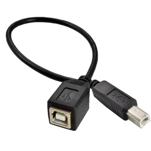USB 2.0 B Female to B Male Printer Short extension cable,USB 2.0 Type-B Printer Cable ,0.82ft/25cm Straight USB 2.0 B Female to B Male Printer Short extension cable,USB 2.0 Type-B Printer Cable ,0.82ft/25cm Straight