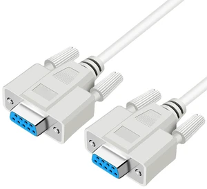 (10ft/3m) RS232/DB9 Serial Extension cable, DB9 Female to Female Straight Through wired Serial RS232 Cable/Cord/Wire, RS232 DB9 female to female extention cable, DB9 Female/Female Cable (10ft/3m) RS232/DB9 Serial Extension cable, DB9 Female to Female Straight Through wired Serial RS232 Cable/Cord/Wire, RS232 DB9 female to female extention cable, DB9 Female/Female Cable