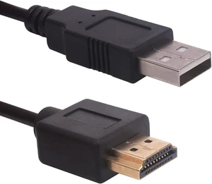2-Pack USB to HDMI Cable, USB 2.0 Male to HDMI Male Charger Cord,HDMI Male A/V Adapter + USB 2.0 Power Supply Connector Cable ,1.6ft/ 50cm 2-Pack USB to HDMI Cable, USB 2.0 Male to HDMI Male Charger Cord,HDMI Male A/V Adapter + USB 2.0 Power Supply Connector Cable ,1.6ft/ 50cm