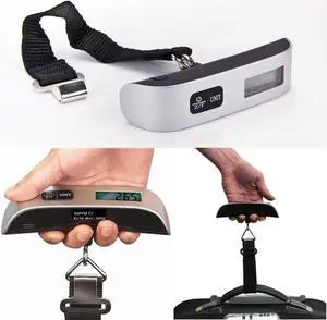 TeKit 110LB/50KG Digital & Electronic Travel Luggage Weight Hook Scale W/ Temperature