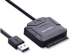 Quality USB 3.0 to Sata Converter Adapter Cable for 2.5"/3.5" SATA HDD/SSD, BLU-RAY DVD, CD-RW(1ft/30cm) Quality USB 3.0 to Sata Converter Adapter Cable for 2.5"/3.5" SATA HDD/SSD, BLU-RAY DVD, CD-RW(1ft/30cm)
