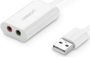 Ugreen USB Stereo Audio Adapter with 3.5mm Speaker Headphone and Microphone ,USB External Stereo Sound Adapter With Headphone And Microphone Jack USB Audio Adapter For Windows, Mac, Linux 30143 Ugreen USB Stereo Audio Adapter with 3.5mm Speaker Headphone and Microphone ,USB External Stereo Sound Adapter With Headphone And Microphone Jack USB Audio Adapter For Windows, Mac, Linux 30143