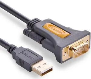 USB 2.0 to RS232 DB9 Serial Cable Male A Converter Adapter with PL2303 Chipset for Win8.1/8, Compatible with 8/7/Vista/XP//2000 and Mac OS X 10.6 and Above (3ft/1m) 20210
