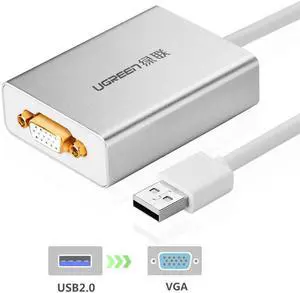 USB to VGA External Video Card Graphic Adapter for Multiple Monitors up to 1920x1200, Compatible with Windows 10/8.1/8/7/Vista/XP, Mac OS 10.6 to 10.11 El Capitan, Aluminum Case 40244 USB to VGA External Video Card Graphic Adapter for Multiple Monitors up to 1920x1200, Compatible with Windows 10/8.1/8/7/Vista/XP, Mac OS 10.6 to 10.11 El Capitan, Aluminum Case 40244