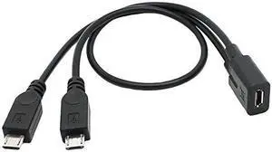 Micro USB Female to 2 Dual Micro USB Male Y Splitter extension charge cable for Galaxy S5 i9600 S4 I9500 Note2 N7100 S3 I9300 S2 9100 Micro USB Female to 2 Dual Micro USB Male Y Splitter extension charge cable for Galaxy S5 i9600 S4 I9500 Note2 N7100 S3 I9300 S2 9100