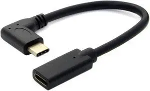 90 Degree Right Angled USB-C USB 3.1 Type C Male to Female Extension Data Cable for Macbook Tablet ,90 Degree USB Type C Extention Cable 1feet Short 90 Degree Right Angled USB-C USB 3.1 Type C Male to Female Extension Data Cable for Macbook Tablet ,90 Degree USB Type C Extention Cable 1feet Short