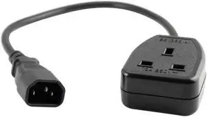 (6ft/1.8m)PDU/UPS Power Extension cable,UK Power Adaptor Cord , IEC320 C14 Male Plug to UK 3Pin Female Socket Power Adapter Cable For PDU UPS,13A (6ft/1.8m)PDU/UPS Power Extension cable,UK Power Adaptor Cord , IEC320 C14 Male Plug to UK 3Pin Female Socket Power Adapter Cable For PDU UPS,13A