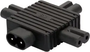 1 in 3 out IEC 320 C8 2 Pin Male to 3 x C7 Female Splitter AC Power Supply Adapter ,IEC 320 Figure 8 C8 Male to 3X Female C7 Splitter Power Adapter for Power Supply 1 in 3 out 1 in 3 out IEC 320 C8 2 Pin Male to 3 x C7 Female Splitter AC Power Supply Adapter ,IEC 320 Figure 8 C8 Male to 3X Female C7 Splitter Power Adapter for Power Supply 1 in 3 out