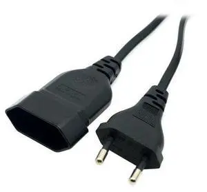 European EU 2 Prong Power Plug Cord Cable Male to Female M/F Power Extension Cord Cable for PC Computer PDU UPS 0.5M/1M/2M/3M/4M/5M European EU 2 Prong Power Plug Cord Cable Male to Female M/F Power Extension Cord Cable for PC Computer PDU UPS 0.5M/1M/2M/3M/4M/5M