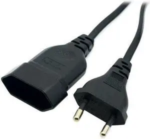 EU European 2 Prong CEE7/16 Male to Female M/F Power Extension Cord for PC Computer PDU UPS ,Euro Extension Cord,Eu Extension Cable,18AWG,5m/16ft EU European 2 Prong CEE7/16 Male to Female M/F Power Extension Cord for PC Computer PDU UPS ,Euro Extension Cord,Eu Extension Cable,18AWG,5m/16ft