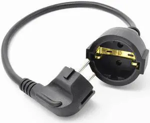 EU Europe Schuko Male to Female M/F Power Extension cord, European Germany France CEE 7/7 Schuko Power EU Extension Cable for PDU UPS, Euro Extension Cord,10A/250V,1.6ft/0.5m EU Europe Schuko Male to Female M/F Power Extension cord, European Germany France CEE 7/7 Schuko Power EU Extension Cable for PDU UPS, Euro Extension Cord,10A/250V,1.6ft/0.5m