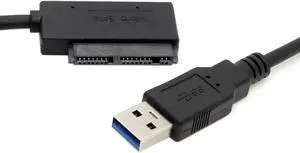 USB 3.0 to Micro SATA 7+9 16 Pin 1.8" 90 Degree Angled Hard Disk Driver SSD Adapter Cable 10cm USB 3.0 to Micro SATA 7+9 16 Pin 1.8" 90 Degree Angled Hard Disk Driver SSD Adapter Cable 10cm