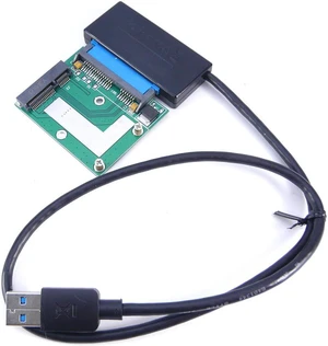 mSATA SSD to 2.5 inch SATA Converter Adapter Module Board + SATA to USB 3.0 Adapter Cable (50x30mm mSATA SSD compatible) mSATA SSD to 2.5 inch SATA Converter Adapter Module Board + SATA to USB 3.0 Adapter Cable (50x30mm mSATA SSD compatible)