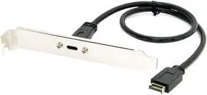 USB 3.1 Front Panel Header to USB-C Type-C Female Extension Cable 1.3ft/40cm with Panel Mount Screw USB 3.1 Front Panel Header to USB-C Type-C Female Extension Cable 1.3ft/40cm with Panel Mount Screw