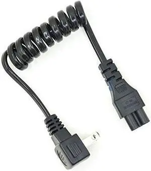 Tekit NEMA1-15P Angeld to IEC 320 C5 Retractable Spring AC Power Cord,2-Pin US Plug 2-Pole 90 Degree to IEC 60320 C5 3-Prong AC Power Cord 10-30cm (1-15P Angled to C5 Retractable) Tekit NEMA1-15P Angeld to IEC 320 C5 Retractable Spring AC Power Cord,2-Pin US Plug 2-Pole 90 Degree to IEC 60320 C5 3-Prong AC Power Cord 10-30cm (1-15P Angled to C5 Retractable)