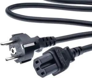 Tekit Euro Schuko to C15 Power Cord, EU Schuko CEE7/7 to IEC320 C15 Female Power Extension Cable Cord,10A 250V (EU to C15 10ft)