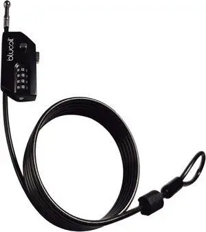 Blucoil 6.5-FT Multi-Functional Combination Cable Lock with Key Pin
