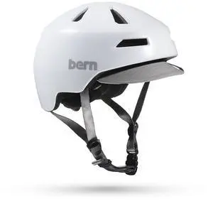 Bern Brentwood 2.0 Adult Adjustable Cycling Helmet, MIPS Satin White - Medium