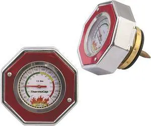 Mr. Gasket 2470R Plastic Domestic ThermoCap Radiator Caps, 13 PSI - Red