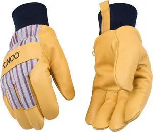 Kinco, 1927KW-L, Premium Leather Work and Ski Gloves, Heatkeep Insulation, Large