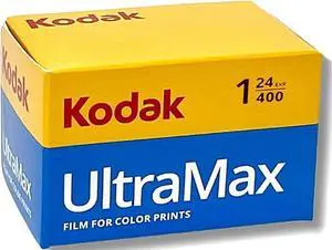 Kodak Ultra 400 ASA 35mm - 24 Exp Film ISO 400 Color Photography - Single