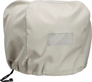 Mr. Bar-B-Q Heavy Duty 22"x21" Turbine Grill Cover for Outdoor Use, Beige Color