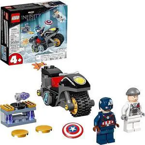 LEGO Marvel 76189 Captain America and Hydra Face-Off Motorcycle Set - 49 Pieces