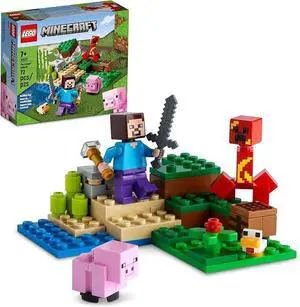LEGO Minecraft The Creeper Ambush Building Toy 21177 Gift for Kids, Age 7+