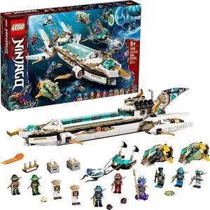 LEGO NINJAGO Hydro Bounty Building Set, 71756 Submarine Toy for 9+ Kid with Kai