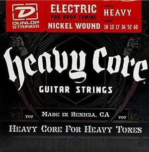 Jim Dunlop DHCN1060-6 Heavy Core Strings - Heavy 10-60 6 Pack Box of 6 Sets