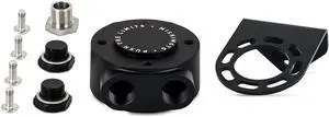MMOC-RFH-M22BK Mishimoto Remote Oil Filter Mount, M22 X 1.5 Filter Thread, Black