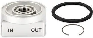 Mishimoto MMOC-FTO-M20 Remote Oil Filter Take-Off Plate, M20 X 1.5