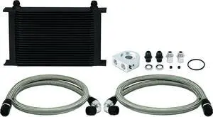 Mishimoto MMOC-UHBK Universal Oil Cooler Kit with Universal Fitment - Black
